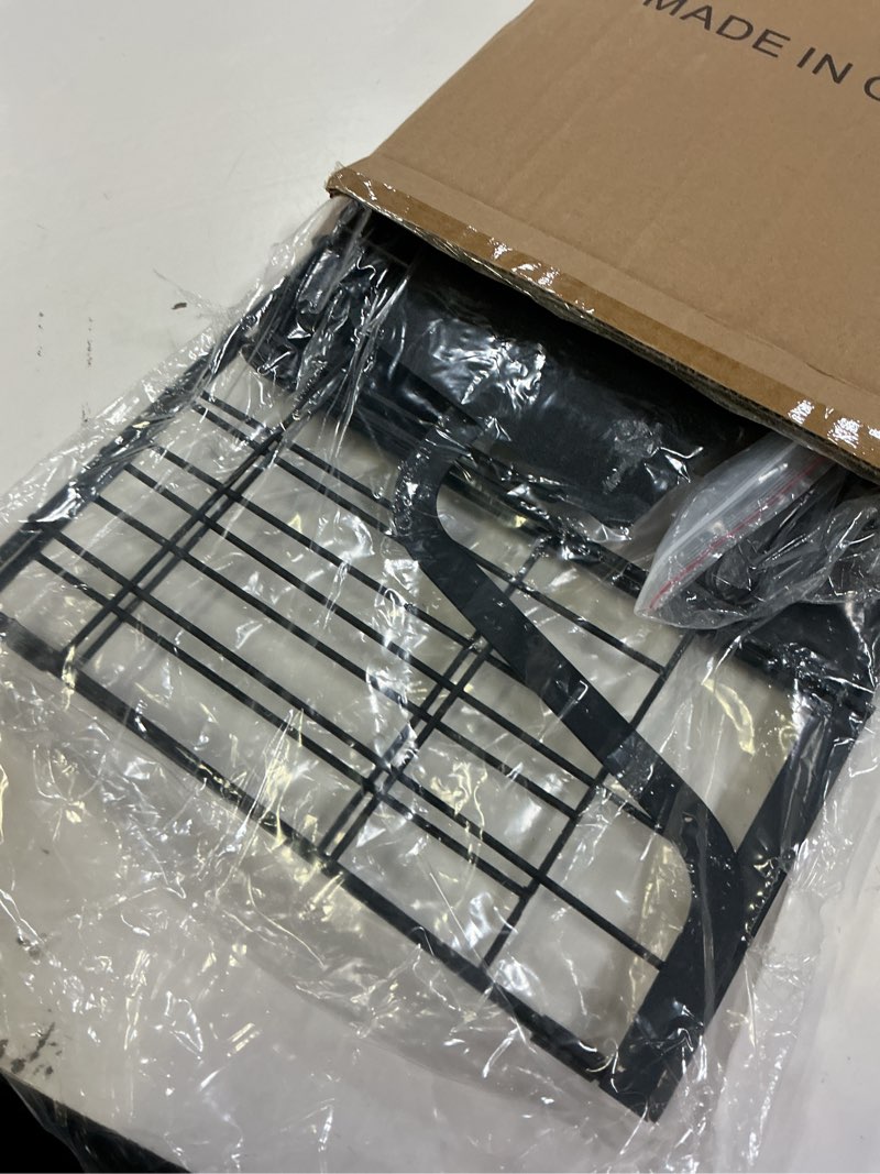 Condition photo showing New/Like New for magnetic shelf for fridge, fruit potato and onion storage bins, magnetic spice rack shelves for side of refrigerator, fruit basket magnetic fridge shelf kitchen pantry storage organizer black 1