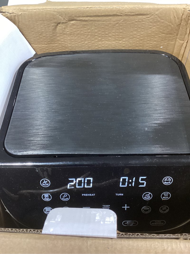 Condition photo showing Good Condition for air fryer tinpoo 6.2 qt oilless large capacity 1500w oven air fryers healthy cooker with 10 preset, visual cooking window, non-stick basket