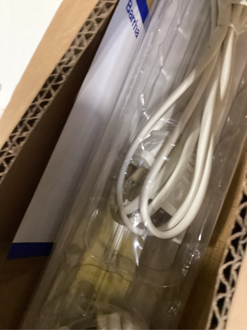 Condition photo showing New/Like New for barrina (6 pack led t5 integrated single fixture, 4ft, 2200lm, 6500k super bright white, 20w utility led shop light, ceiling and under cabinet light, corded electric with on/off switch, etl listed 6500k super birght light 4 feet