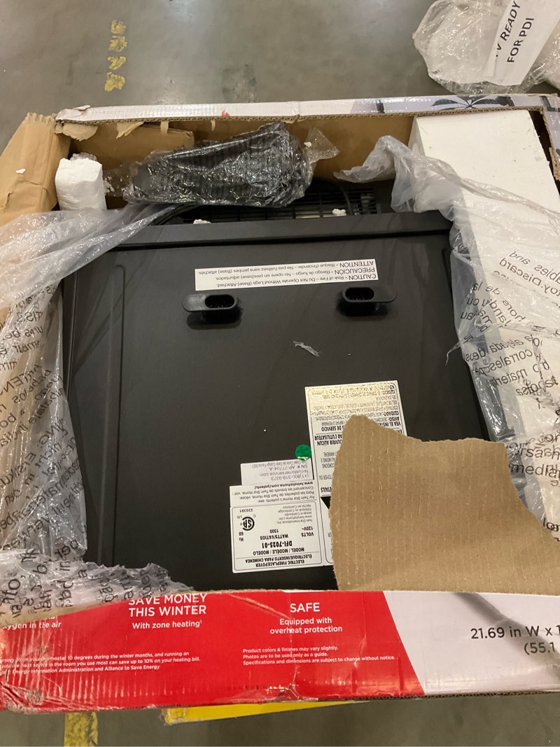 Condition photo showing New/Like New for duraflame® Infrared Quartz Electric Fireplace Stove Heater, Black