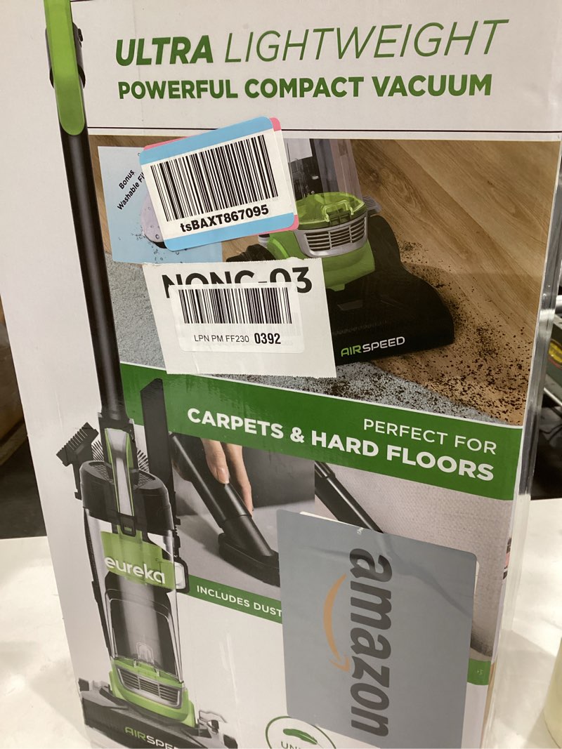 Condition photo showing Good Condition for Eureka Airspeed Ultra-Lightweight Compact Bagless Upright Vacuum Cleaner, NEU10AE4, Green Green Compact
