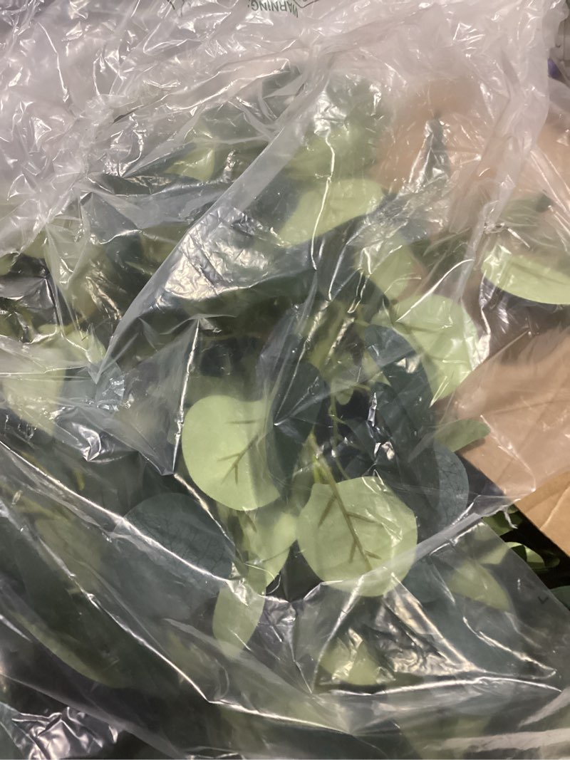 Condition photo showing Good Condition for Apeair 3Pcs Fake Eucalyptus Vines, 6.5FT Silk Ivy Garland, Odorless Lush Green Leaves Artificial Hanging Plants, Boho Forest Greenery Decor for Home, Classroom, Wall,Party, Wedding Decoration Eucalyptus Garland