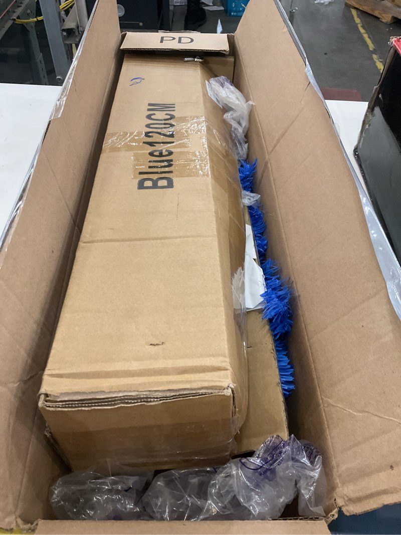 Condition photo showing Good Condition for Half Christmas Tree for Wall Corner Artificial Christmas Tree with LED Lights Metal Stand Xmas Holiday Decor for Home Indoor Xmas Party Decoration(Blue,4ft)