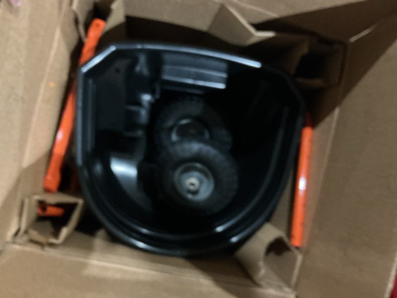 Condition photo showing As Is for agri-fab 110-lb push spreader broadcast spreader 110-lb capacity compatible with ice melt, fertilizer, seed