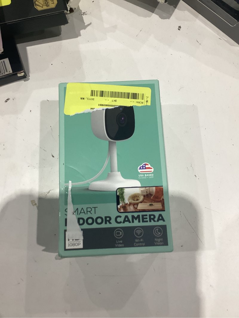 Condition photo showing Good Condition for merkury smart indoor camera 1080p - wi-fi security cam with night vision, white (1-pack)