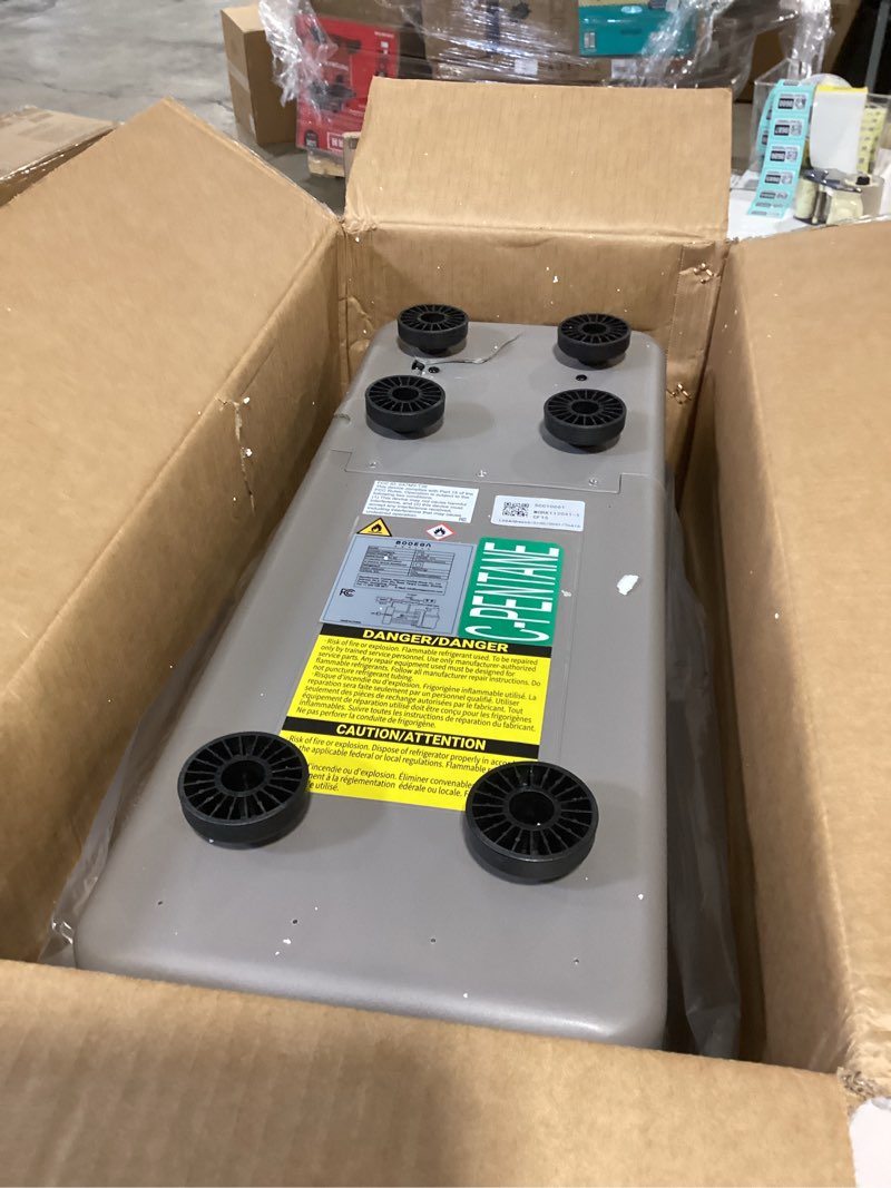 Condition photo showing New/Like New for bodega 12 volt refrigerator, 16 quart (15l) car fridge, portable refrigerator (-4?-68?), 12/24v dc for outdoor, vehicles, camping, travel