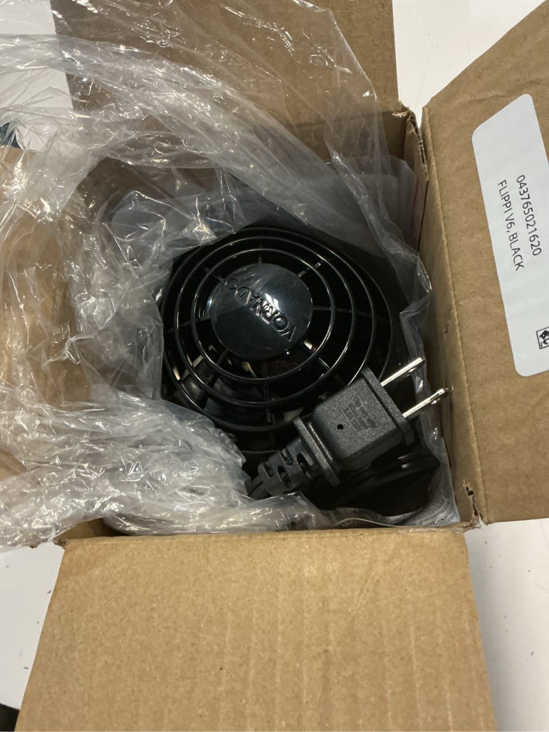 Condition photo showing Good Condition for vornado flippi v6 compact air circulator fan, adjustable head, 2 speeds, black