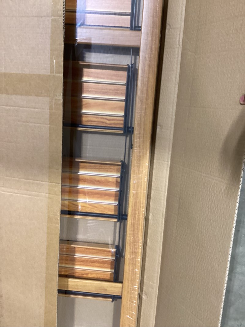 Condition photo showing Good Condition for step ladder 4-step woodgrain finish aluminum folding step ladders,anti-slip max 330 lbs woodgrain-1 4 step-standard