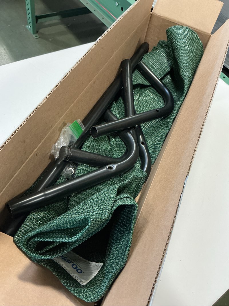 Condition photo showing As Is for Coolaroo Original Elevated Dog Bed - Breathable Off-The-Ground Pet Bed with Cooling Fabric, Joint Relief & Moisture-Resistant Fabric, 100% Recyclable, Easy Clean, Brunswick Green, Extra Large