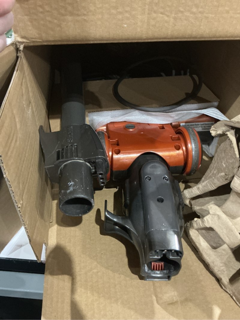 Condition photo showing Good Condition for shark hv302 rocket pet corded stick vacuum, lightweight with swivel steering for carpets & hard floors, converts to hand vacuum, includes crevice tool, pet multi-tool & precision duster, orange