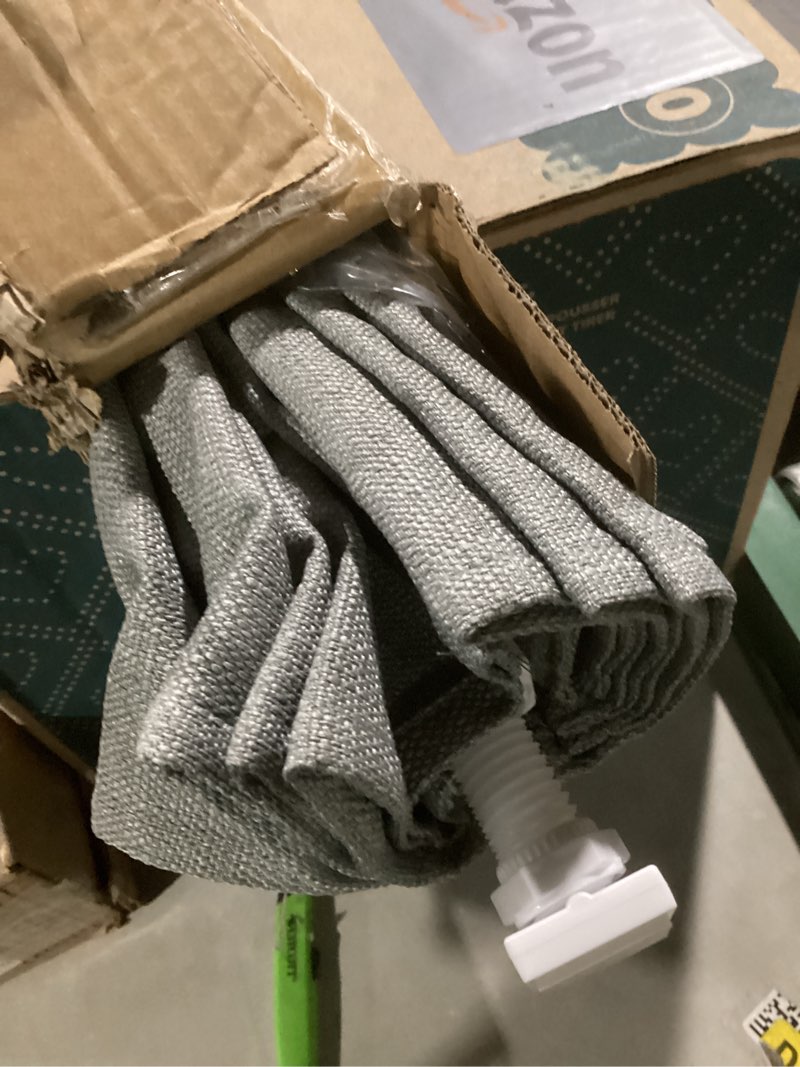 Condition photo showing Good Condition for LazBlinds No Drill Roman Shades for Windows, Cordless Light Filtering Window Shades with UV Protection, Polyester Fabric for Bedroom & Living Room, 26" W x 64" H, Grey Light Filtering - Grey 26"W x 64"H