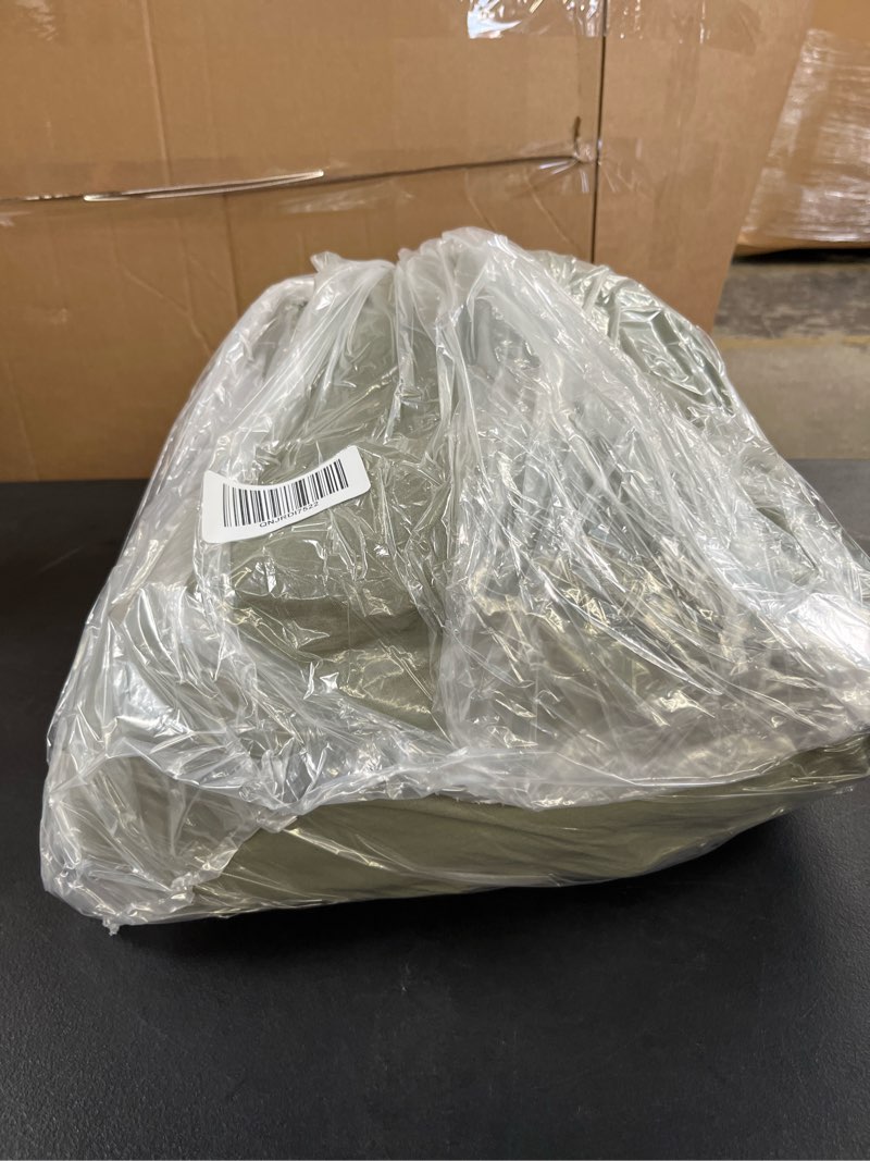 Condition photo showing Good Condition for organic airy gauze duvet cover set, full/queen, olive