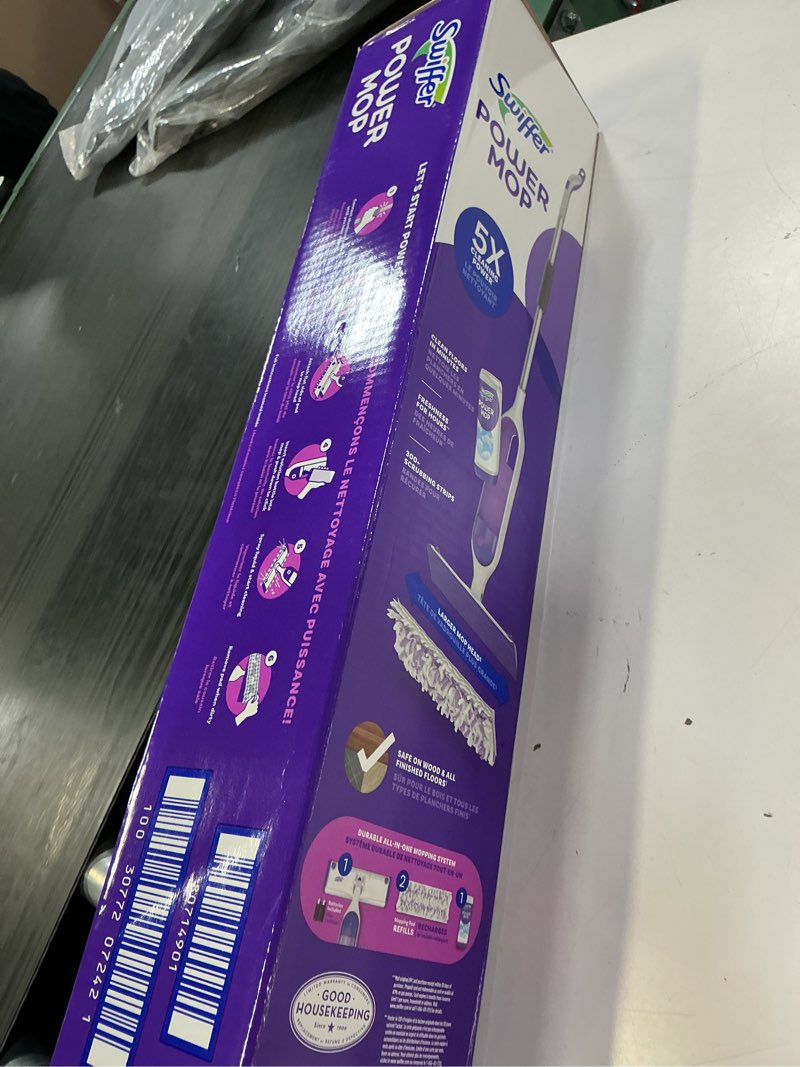 Condition photo showing New/Like New for swiffer power mop multi-surface kit for floor cleaning  fresh scent