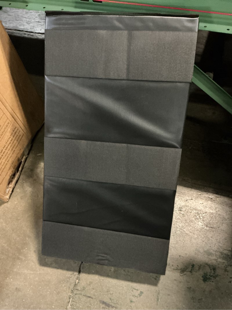 Condition photo showing Good Condition for gym wall pads, protective wall padding for gym, boxing, garage, basement, kids playroom, basketball court wall-mounted hoop, 2\" thick wall cushion mat black, durable & easy cleaning, 20\"x72\"/1 pcs