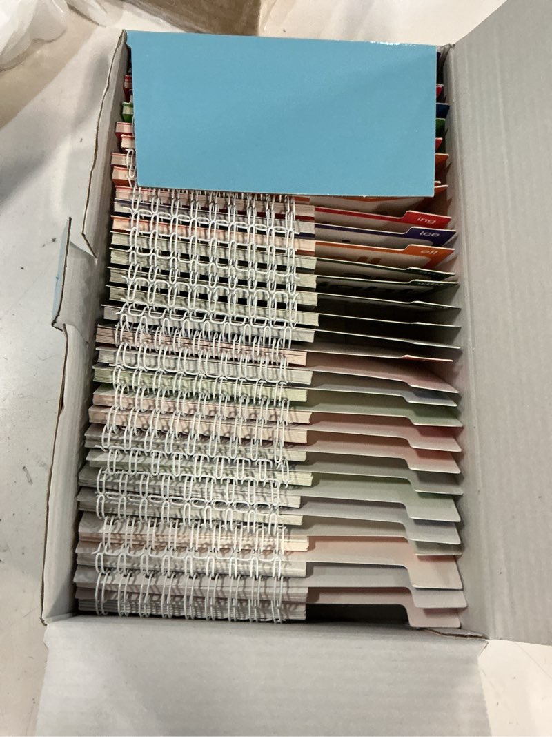Condition photo showing New/Like New for word family build book, 30 read and rhyme flip activity book, dinosaur abc learn to read phonics flash cards for preschool/kindergarten, cvc words reading games for kids ages 3-8