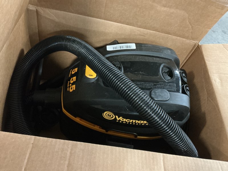 Condition photo showing As Is for Vacmaster Professional Beast Series VFB511H 0201 5-Gallon 5.5 Peak HP Wet/Dry Vac, Black Upgraded 5 Gal