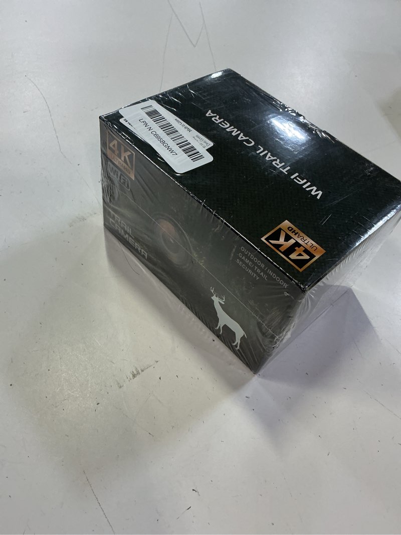 Condition photo showing New/Like New for trail camera - 4k 48mp game camera with night vision, 0.05s trigger motion activated hunting camera, ip66 waterproof, 130°wide-angle with 46pcs no glow infrared leds for outdoor wildlife monitoring.