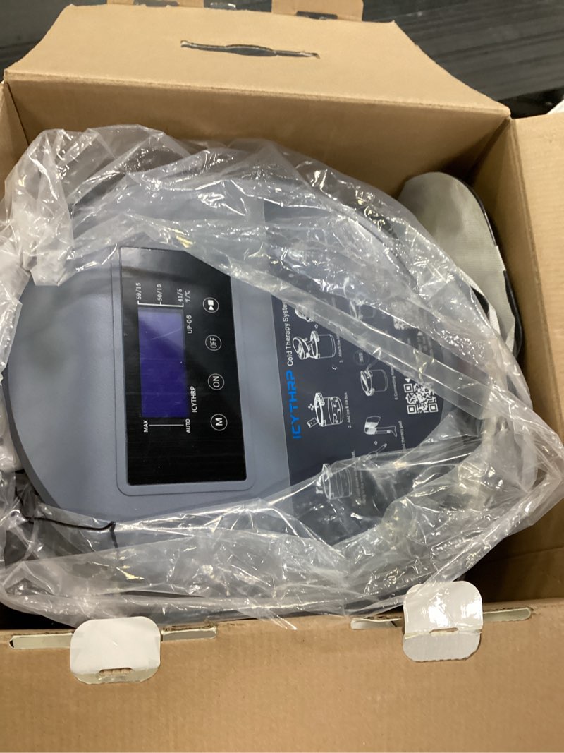 Condition photo showing New/Like New for Cold Therapy Machine with Programmable Timer, Ice-Machine-for-Knee-After-Surgery, Knee Replacement Recovery Equipment, Cryotherapy Pain Relief w/Compression Pad for Shoulder, Ankle (Dark Grey)