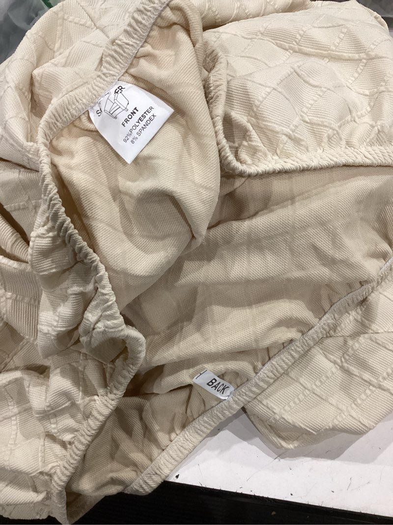 Condition photo showing As Is for sofa cover