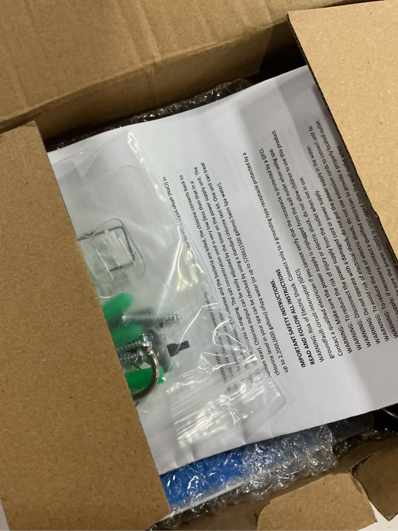 Condition photo showing New/Like New for wifi salt chlorine generator, briidea chlorine generator with usa titanium salt cell, app monitoring & real-time salt alerts, for swim spas up to 2,000 gallons