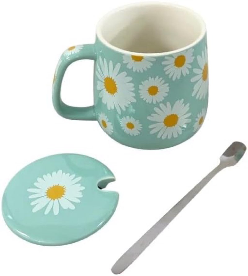 coffe and tea usb powered mug warmer set with ceramic mug and lid