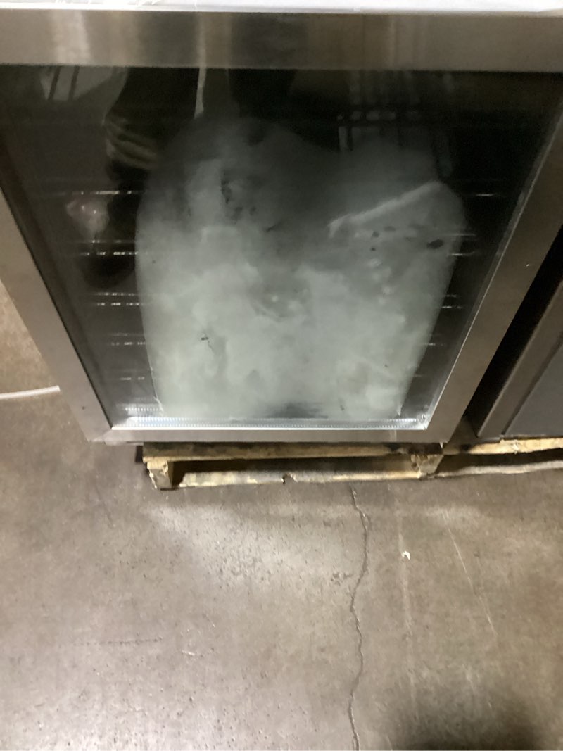 Condition photo showing Good Condition for (Similar to) Beverage Refrigerator Cooler, 105 Can Mini Fridge Glass Door for Drinks Soda, Beer, or Wine - Small Refrigerator for Office Bedroom Home Bar, Adjustable Shelves, 3.0 Cu.Ft, Silver Silver 3.0CU