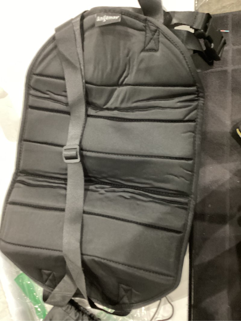 Condition photo showing Good Condition for upgraded airplane foot rest (premium memory foam) - thickened super-size airplane foot hammock to relax your feet - perfect airplane travel essentials for long flight plane travel foot leg rest memory foam and fabric obsidian black