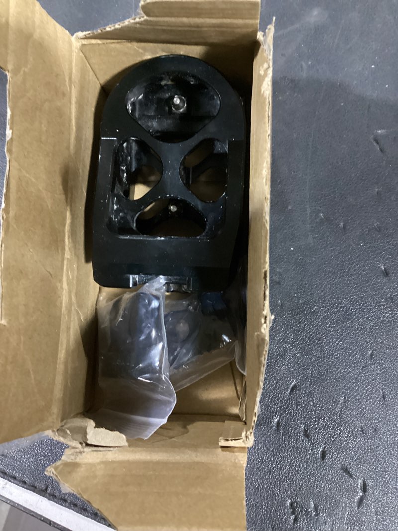 Condition photo showing Good Condition for foot pegs mx offroad footpegs cnc 360° roating fit for harley sportster iron 883 softail street glide dyna fatboy black black with cone spikes