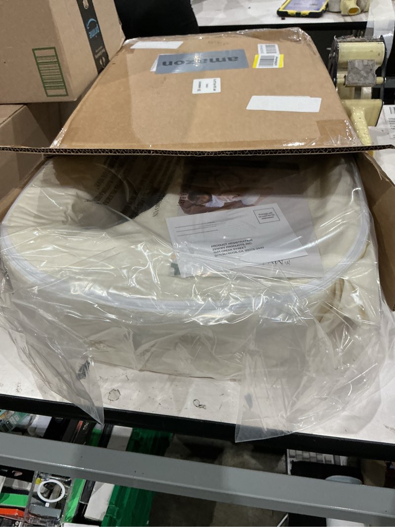 Condition photo showing New/Like New for my brest friend deluxe organic nursing pillow 100% organic cotton slipcover ergonomic breastfeeding pillows supports both mom and baby breastfeeding essentials handy side pocket cream organic cream