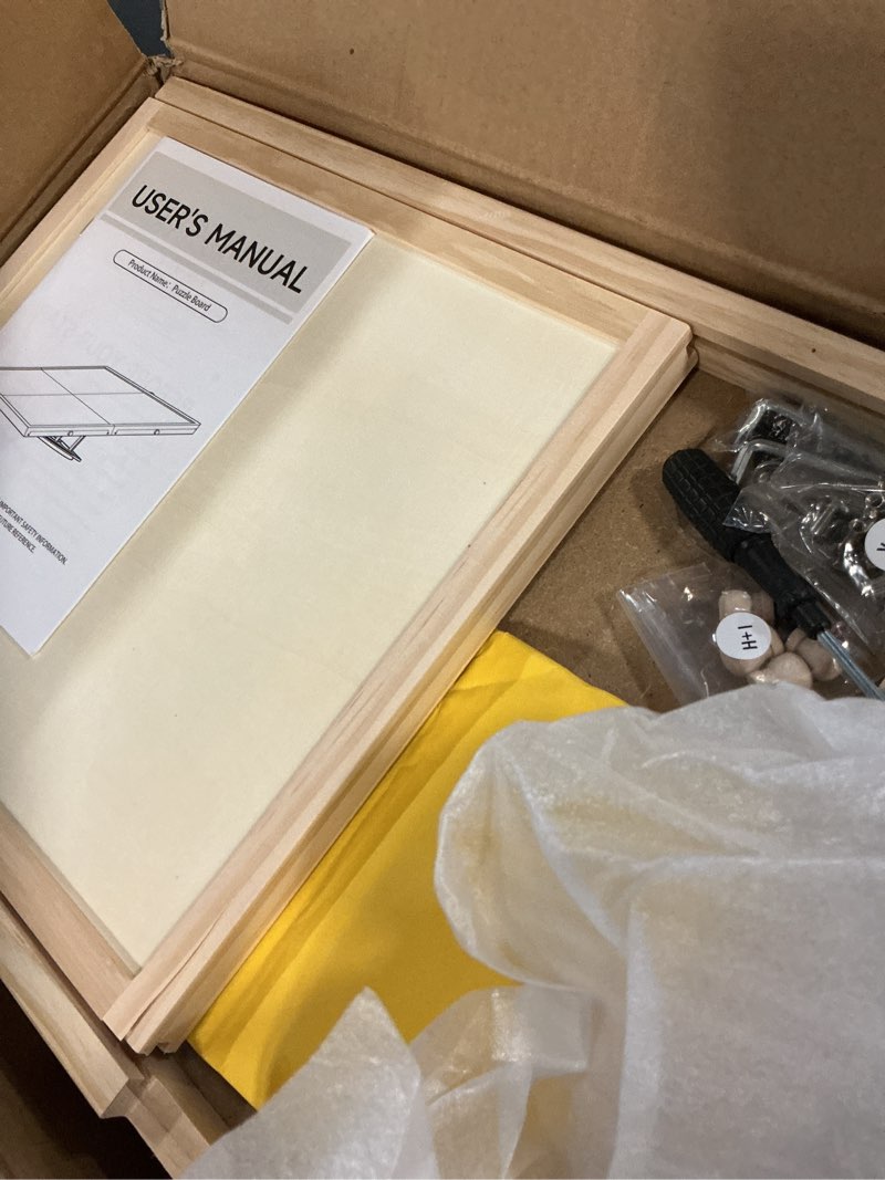 Condition photo showing As Is for novarieth 1500 pieces 2-in-1 tilting & rotating puzzle board with 3-angle adjustment & dual rotation