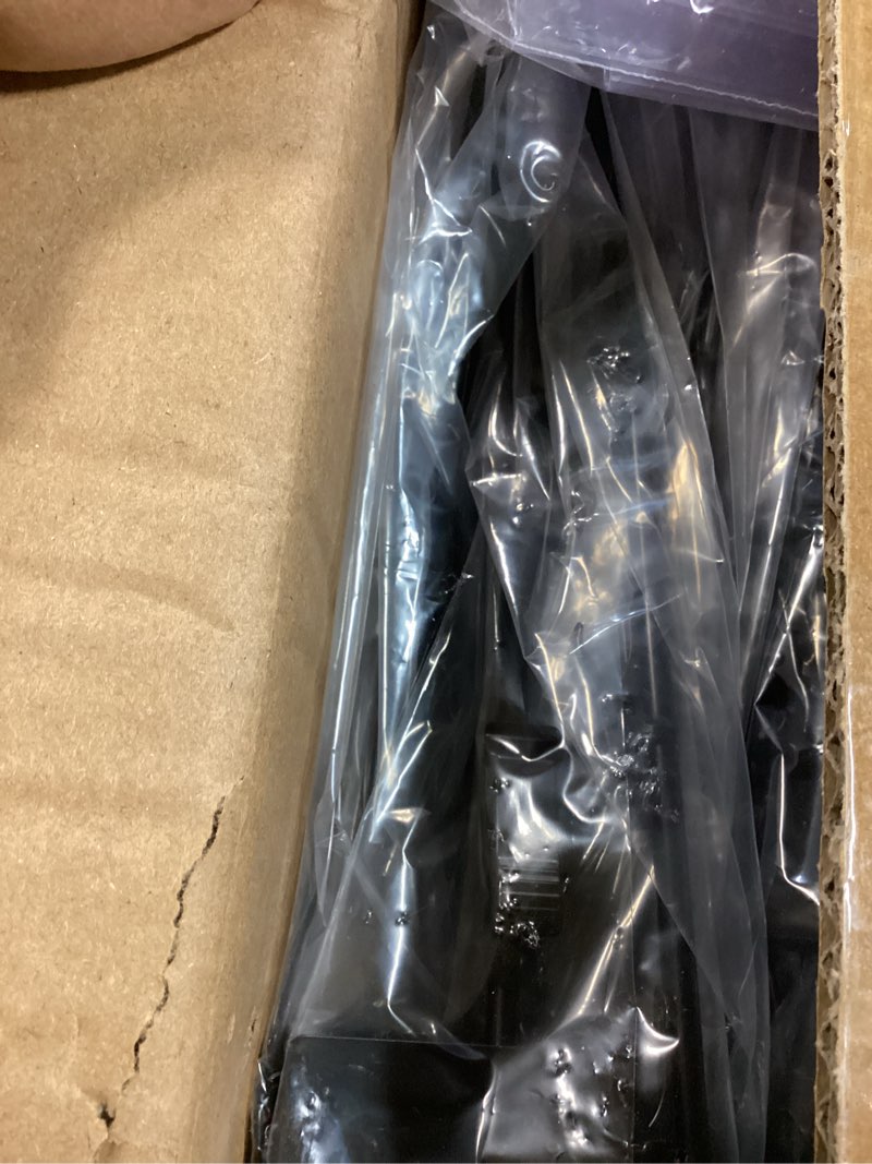 Condition photo showing New/Like New for oleitodh 12pcs merchandising hanging strips with hooks, 31 inch chip rack with label header and 144 clips, potato chip bag holder for party, concession, snack & store retail display, black pack of 12
