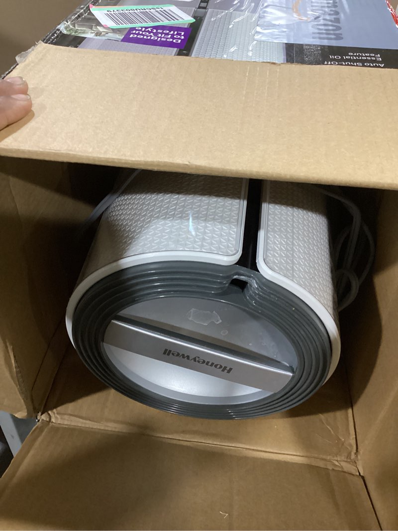 Condition photo showing As Is for honeywell designer series cool mist humidifier, room humidifiers, white white humidifier