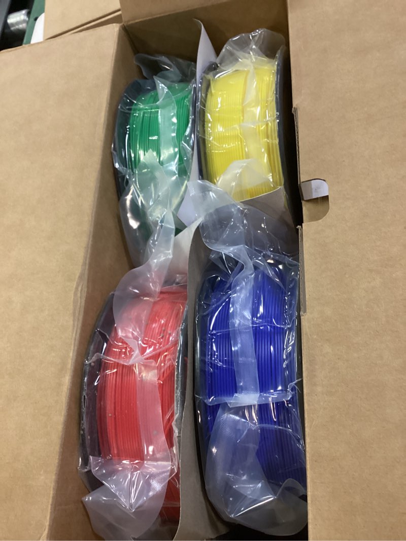 Condition photo showing Good Condition for anycubic pla plus (pla+), rfid 3d printer filament 1.75mm bundle, high toughness, dimensional accuracy +/- 0.02mm, 4 pack 1kg spool reusable red, green, blue, yellow 4kg pla+ red, green, blue, yellow