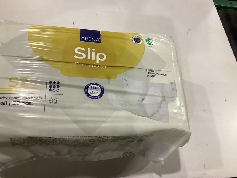 Condition photo showing New/Like New for Abena Slip Premium Incontinence Briefs, Level 2, (Extra Small To Extra Large Sizes), Small, 28 Count Small 28