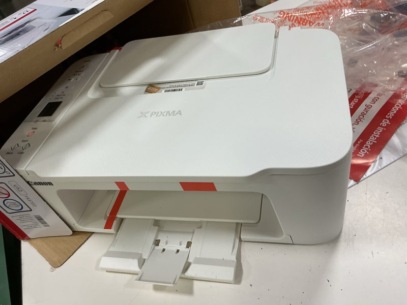 Condition photo showing As Is for canon pixma ts3722 wireless all-in-one inkjet printer for home office