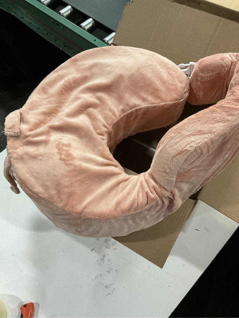 Condition photo showing Good Condition for My Brest Friend Nursing Pillow - Deluxe - Enhanced Comfort w/ Slipcover - Ergonomic Breastfeeding Pillow For Ultimate Support For Mom & Baby - Adjustable Pillow W/ Handy Side Pocket, Soft Rose