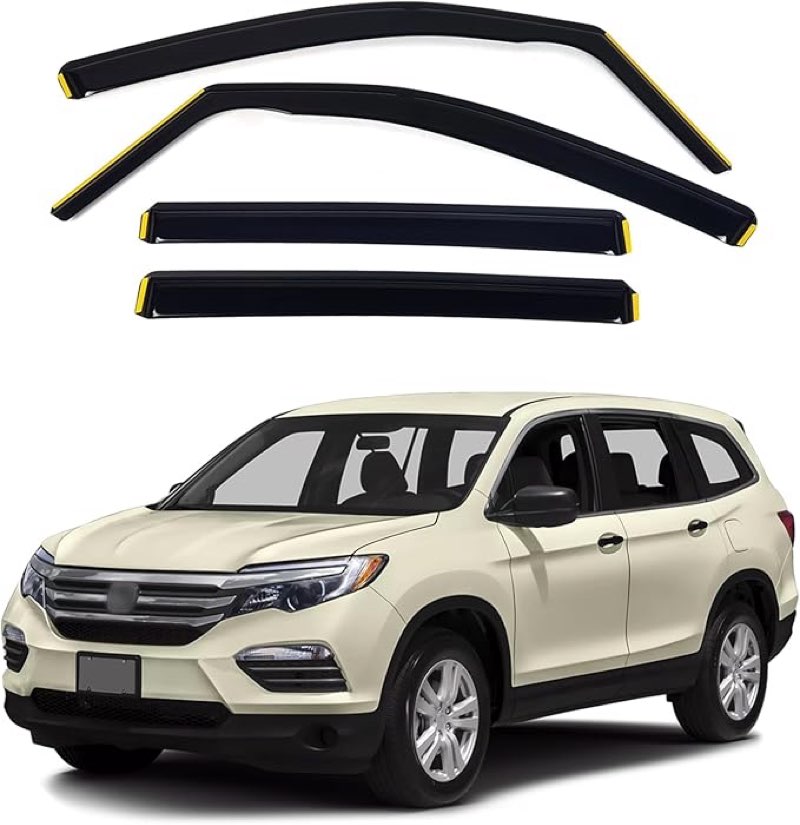 AceRide in-Channel Window Visors Compatible with Honda Passport 2019-2024?for Honda Pilot 2016-2022?