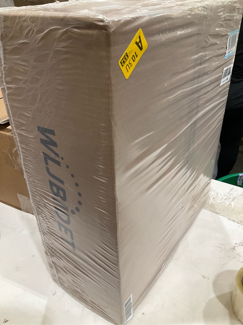 Condition photo showing New/Like New for bidet toilet seat with remote control, electronic heated bidet seat with adjustable warm water and pressure, warm air drying, display screen, night light, slow closed toilet lid, round