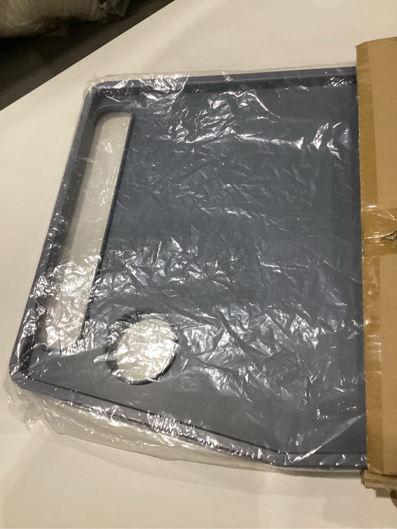Condition photo showing Good Condition for bluestone walker tray table with 2 cup holders - mobility table tray for folding walkers - home medical equipment accessories (gray)