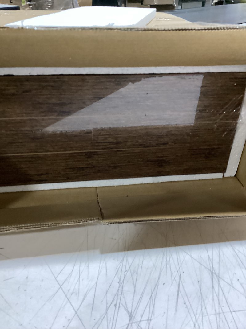 Condition photo showing Good Condition for qeeig 12" deep floating shelves for wall - 12 x 16 inch book shelf bathroom bedroom kitchen living room hanging bookshelf farmhouse set of 3, brown (026-40bn3) 11.6"d x 15.7"w brown