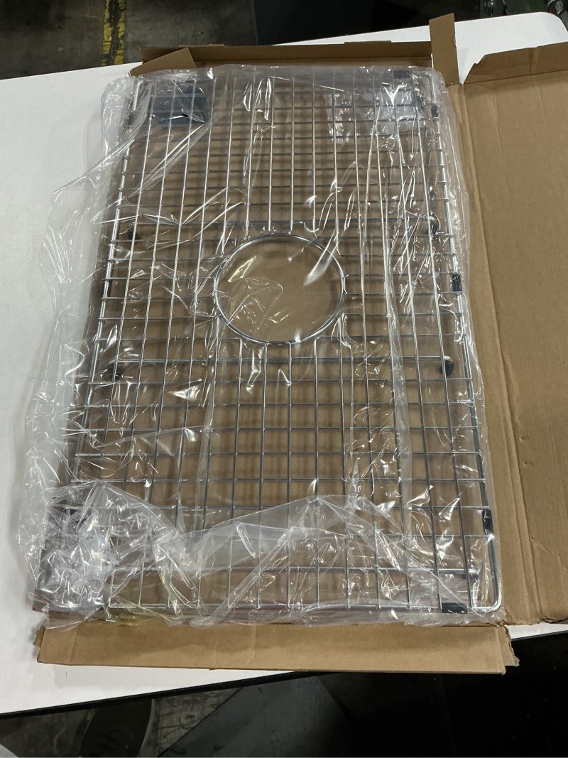 Condition photo showing New/Like New for Serene Valley Sink Bottom Grid 24-9/16" X 14-7/16", Centered Drain with Corner Radius 3/8", Sink Protector NDG2515C