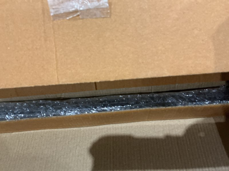 Condition photo showing As Is for a29 hardware 9 feet iron cremone bolt for doors, black powder coat finish