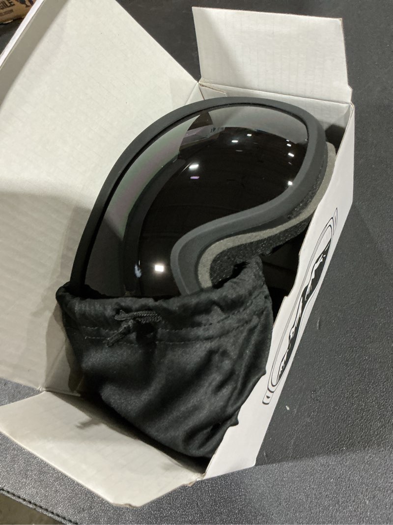 Condition photo showing Good Condition for SPOSUNE Ski Goggles Over Glasses with Dual lens, Anti-fog Anti-UV Snow Goggle for Men Women Youth Skiing Snowmobile Black Frame + Gray Lens Vlt 5%