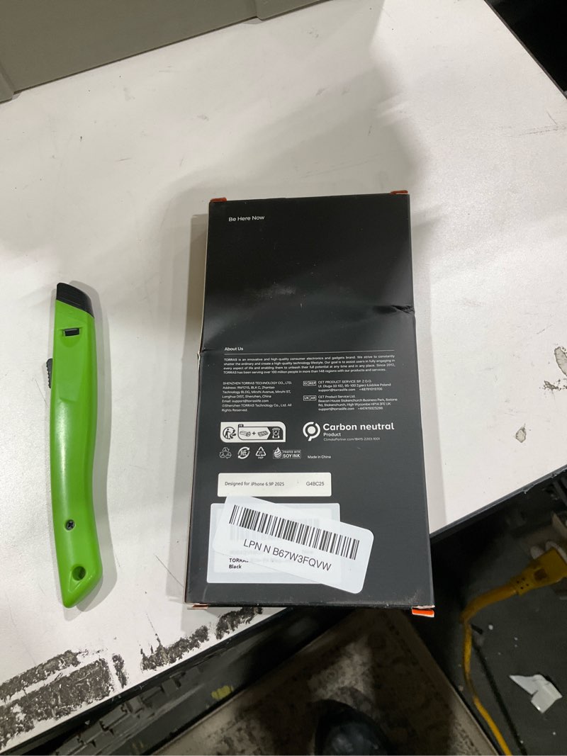 Condition photo showing As Is for torras magnetic slim-fit for iphone 17 pro max case, ultra-thin 17 promax phone case compatible with magsafe, light anti-scratch matte hard pc bayer 6.9 inch originfit, matte black 1-black for iphone 17 pro max 6.9 inch