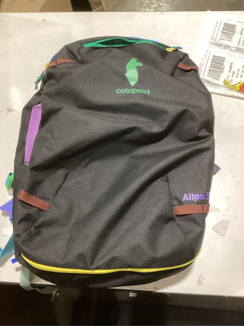 Condition photo showing Good Condition for Cotopaxi Allpa 35L Travel Pack Del Dia Dark - One Of A Kind! No Bags Are The Same!