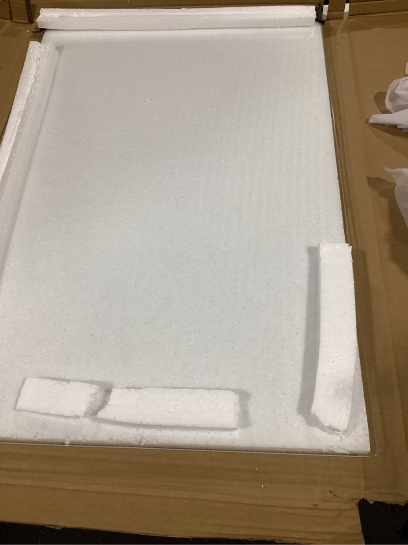 Condition photo showing Good Condition for (similar) glass table tops 1/8\" thick - 18\" x 24\" rectangle glass tabletop with seamed edge - replacement tempered glass table top for dining table, coffee table, office table, side table