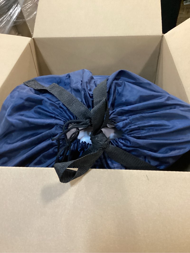 Condition photo showing As Is for OhGeni Queen Air Mattress with Built in Pump, Inflatable Blow Up Mattress 18 Raised Comfort,Upgraded Surface Portable Mattress, Air Bed for Camping, Home and Guest, Colchone Inflable, 650 lbs Max Queen 18''Black(Easy Access Height)