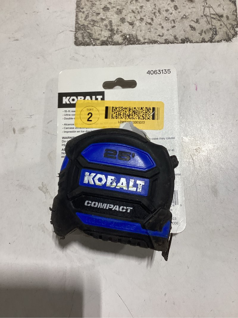 Condition photo showing Good Condition for kobalt compact 25-ft tape measure