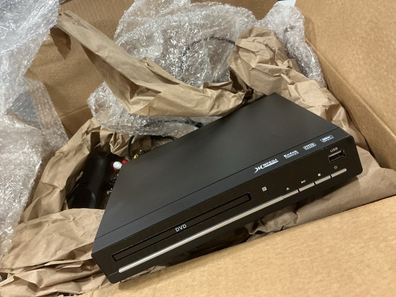 Condition photo showing Good Condition for DVD Player for TV with HDMI, Region Free?CD Player for Home, Plays All Regions and Formats, Mini DVD Player with USB, Remote, HDMI and RCA Cables Included DVD-003