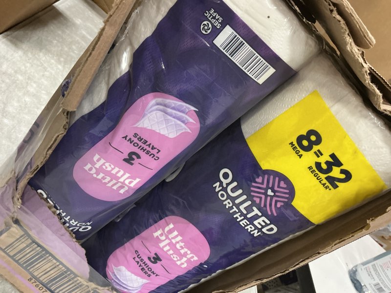Condition photo showing Good Condition for Quilted Northern Ultra Plush Toilet Paper, 32 Mega Rolls = 128 Regular Rolls, 3X Thicker*, 3 Ply Soft Toilet Tissue 32 Mega Rolls (Pack of 1)